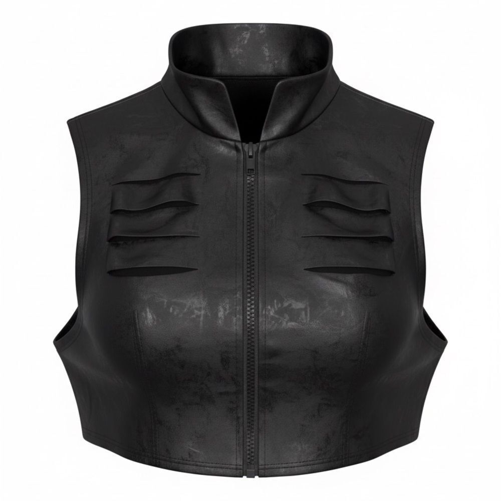 FREDRICKS OF HOLLYWOOD ADULT BLACK VEST SIZE XS/S WOMENS